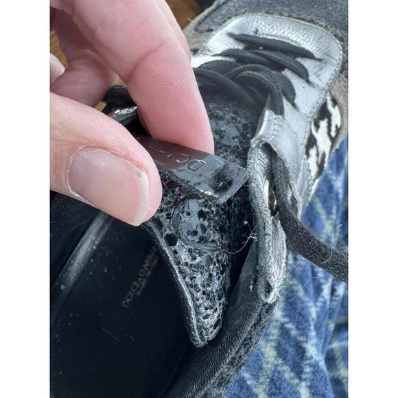 dolce & gabbana shoes 37.5 7.5 suede patchwork capri sneakers designer luxury - Picture 6 of 13